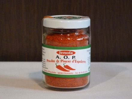 Lot de 4 pots de piment d'espelette AOP 50g